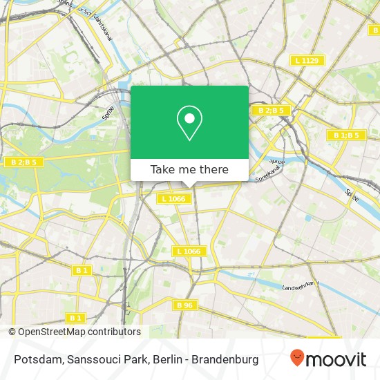 Potsdam, Sanssouci Park, Leipziger Straße map