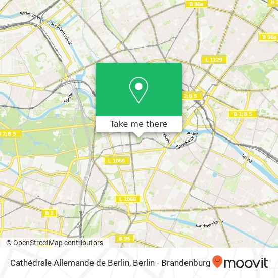 Карта Cathédrale Allemande de Berlin
