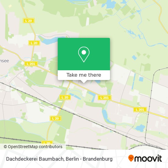 Dachdeckerei Baumbach map