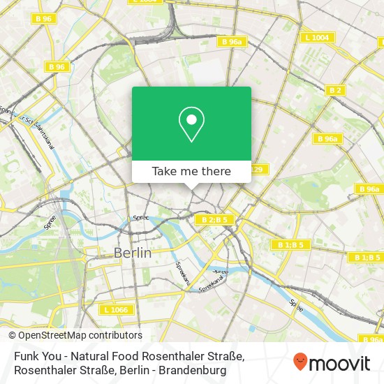 Funk You - Natural Food Rosenthaler Straße, Rosenthaler Straße map