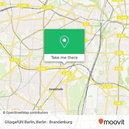 Карта Glüxgefühl Berlin, Hauptstraße 103