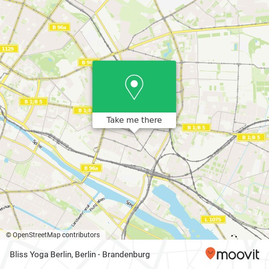 Bliss Yoga Berlin, Boxhagener Straße map