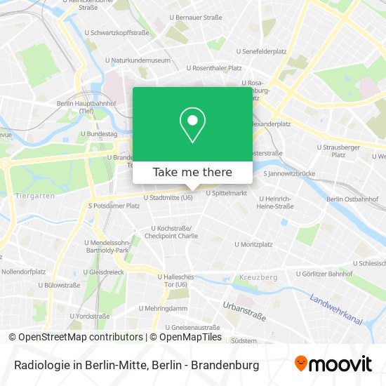 Карта Radiologie in Berlin-Mitte