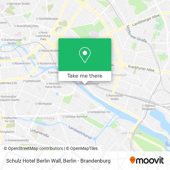 Карта Schulz Hotel Berlin Wall