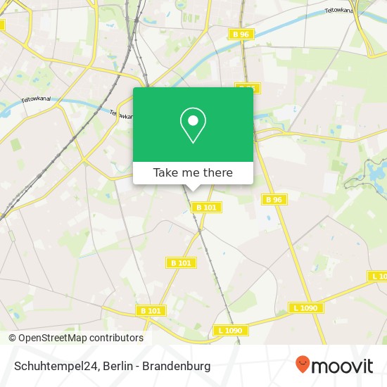 Карта Schuhtempel24, Großbeerenstraße 146