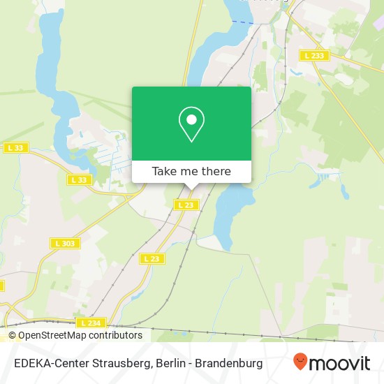 EDEKA-Center Strausberg map