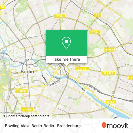 Bowling Alexa Berlin, Alexanderstraße map