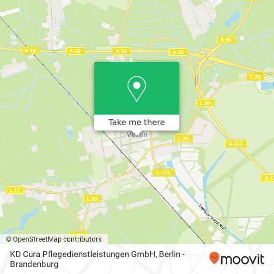 Карта KD Cura Pflegedienstleistungen GmbH, Am Markt 13