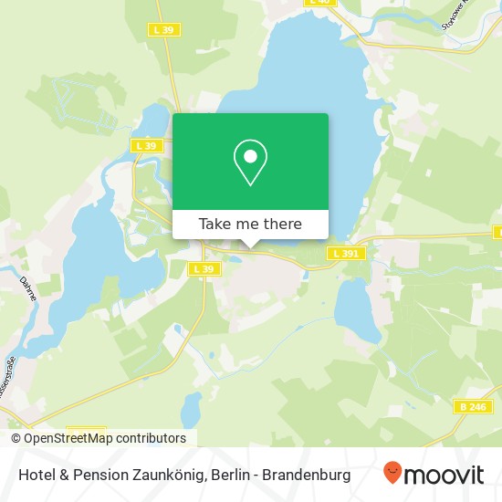 Карта Hotel & Pension Zaunkönig, Storkower Straße