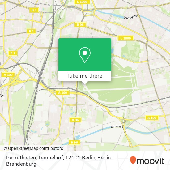 Parkathleten, Tempelhof, 12101 Berlin map