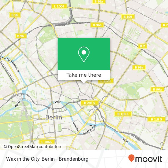 Wax in the City map
