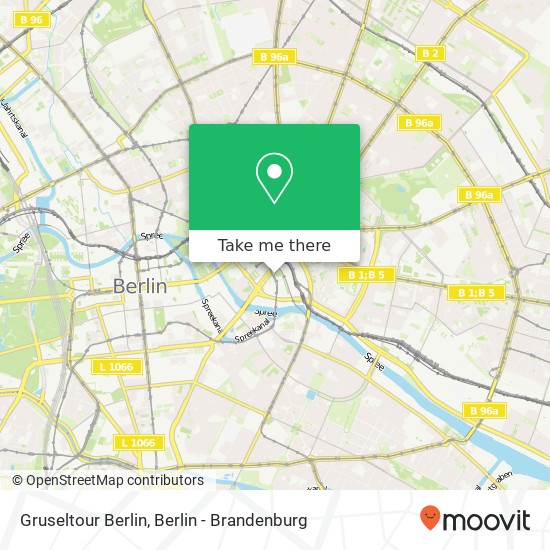 Карта Gruseltour Berlin