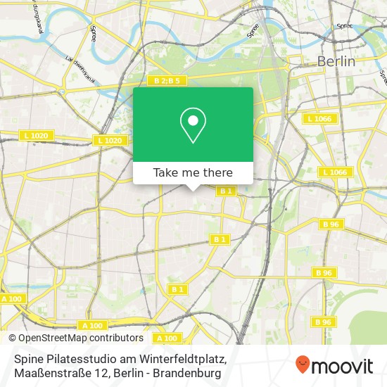 Spine Pilatesstudio am Winterfeldtplatz, Maaßenstraße 12 map