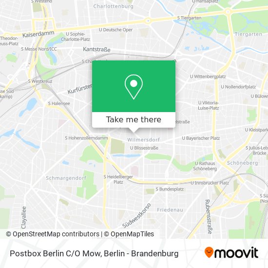 Postbox Berlin C/O Mow map