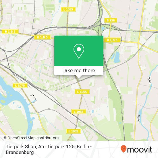 Карта Tierpark Shop, Am Tierpark 125
