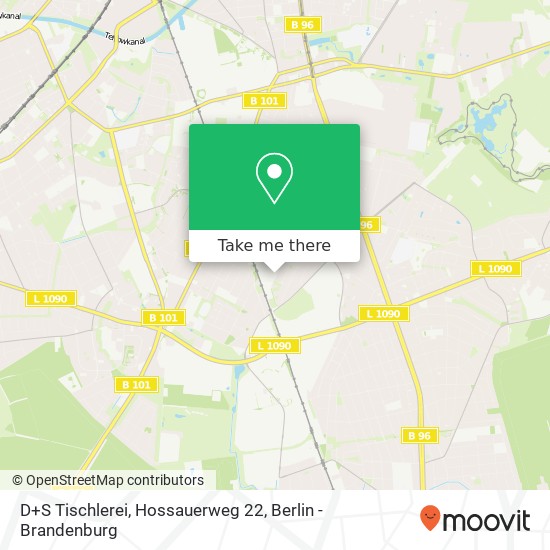 D+S Tischlerei, Hossauerweg 22 map