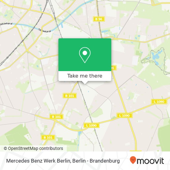 Карта Mercedes Benz Werk Berlin