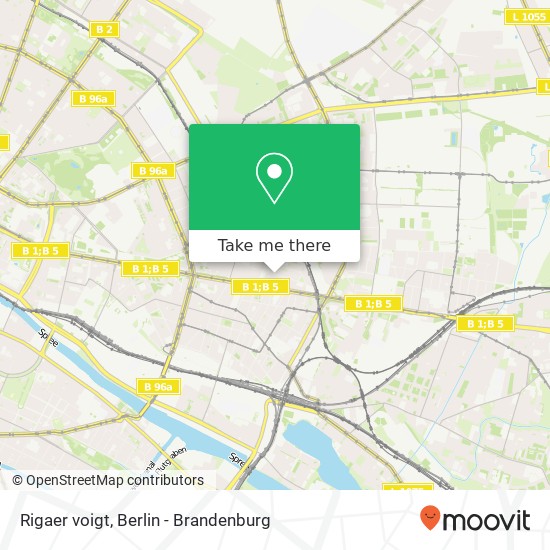 Карта Rigaer voigt, Friedrichshain, 10247 Berlin