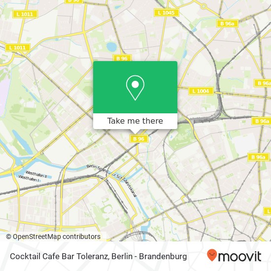 Cocktail Cafe Bar Toleranz map