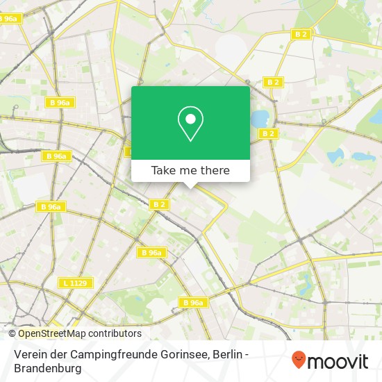 Verein der Campingfreunde Gorinsee map