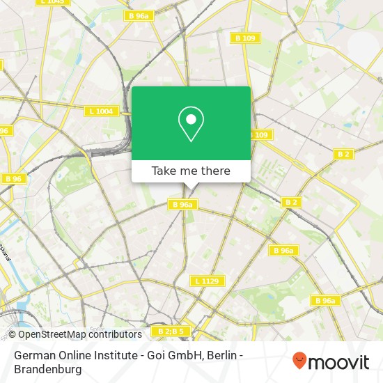 Карта German Online Institute - Goi GmbH, Pappelallee