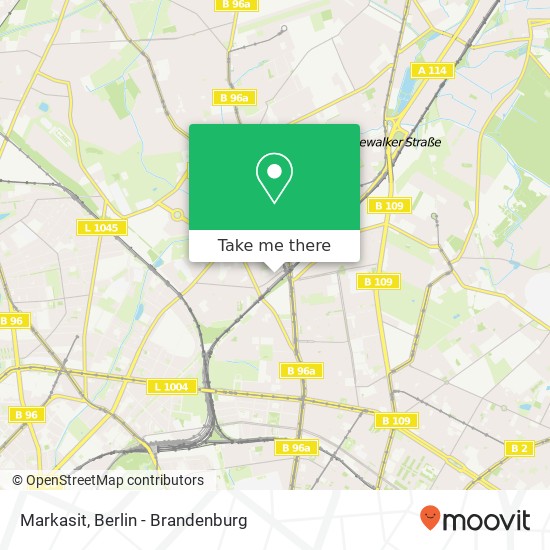 Карта Markasit, Florastraße 57B