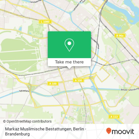 Markaz Muslimische Bestattungen, Silbersteinstraße 22 map