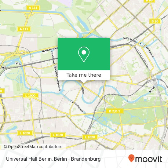 Карта Universal Hall Berlin
