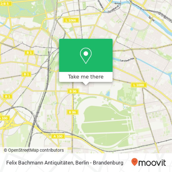 Карта Felix Bachmann Antiquitäten, Fidicinstraße 27