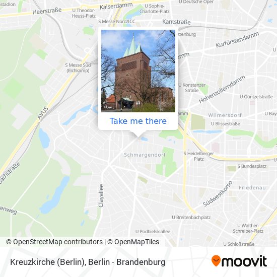 Карта Kreuzkirche (Berlin)