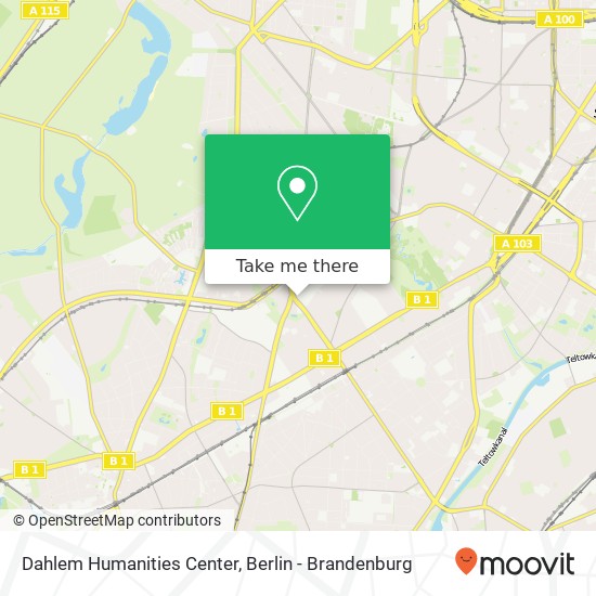 Dahlem Humanities Center, Habelschwerdter Allee 45 map