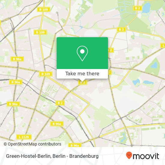 Карта Green-Hostel-Berlin