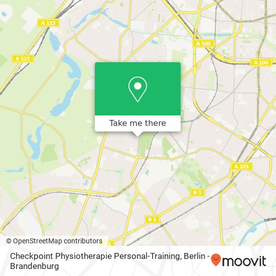 Карта Checkpoint Physiotherapie Personal-Training, Pacelliallee 41