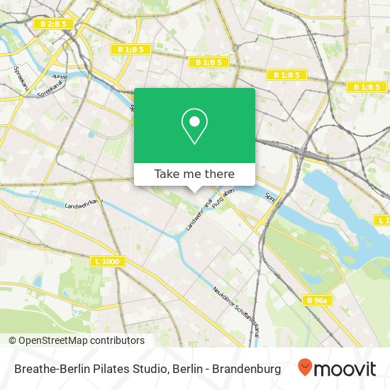 Breathe-Berlin Pilates Studio, Cuvrystraße 35 map