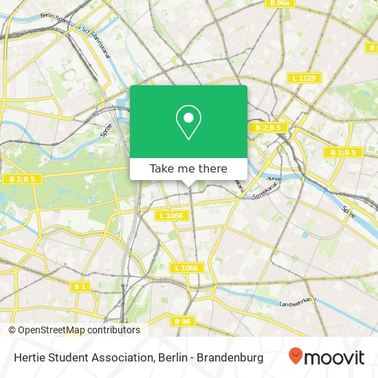 Карта Hertie Student Association, Friedrichstraße 180