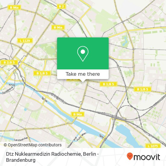 Карта Dtz Nuklearmedizin Radiochemie, Kadiner Straße 23