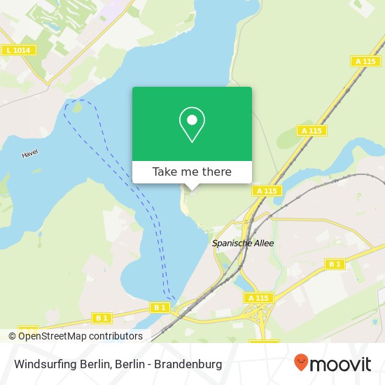 Windsurfing Berlin, Wannseebadweg 25 map