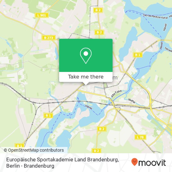 Карта Europäische Sportakademie Land Brandenburg, Schopenhauerstraße 34