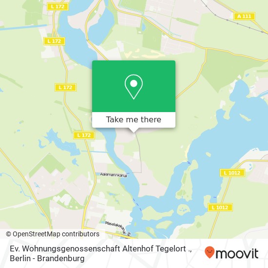 Ev. Wohnungsgenossenschaft Altenhof Tegelort . map