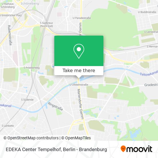 EDEKA Center Tempelhof map