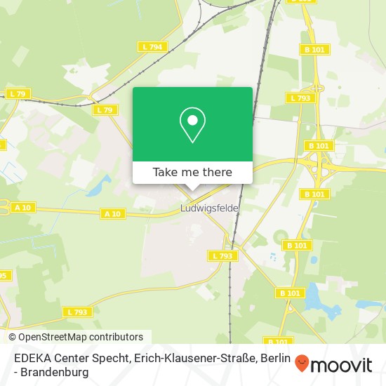 EDEKA Center Specht, Erich-Klausener-Straße map