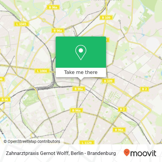 Zahnarztpraxis Gernot Wolff, Rodenbergstraße 1 map