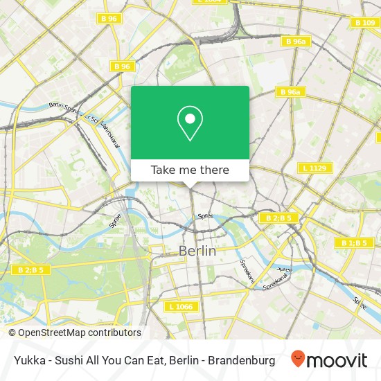 Yukka - Sushi All You Can Eat, Oranienburger Straße map