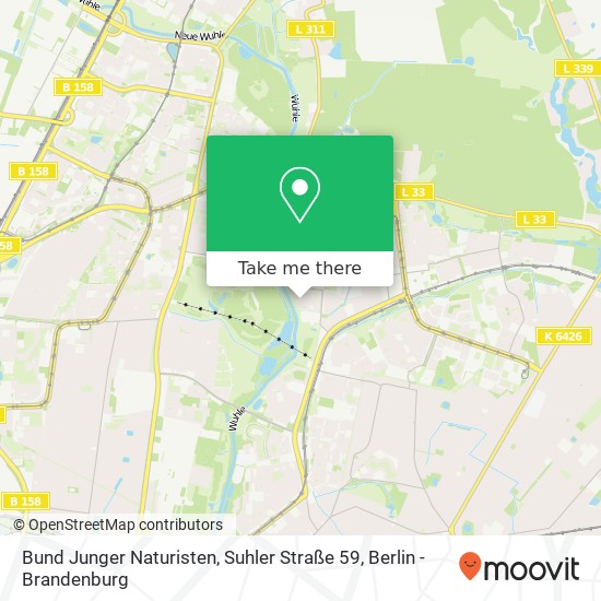 Карта Bund Junger Naturisten, Suhler Straße 59