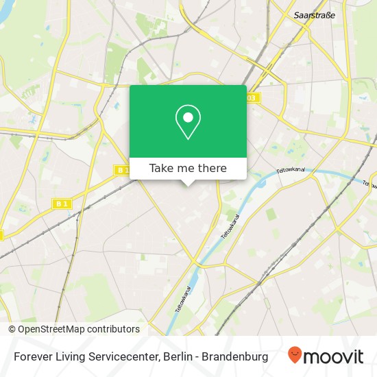 Forever Living Servicecenter map