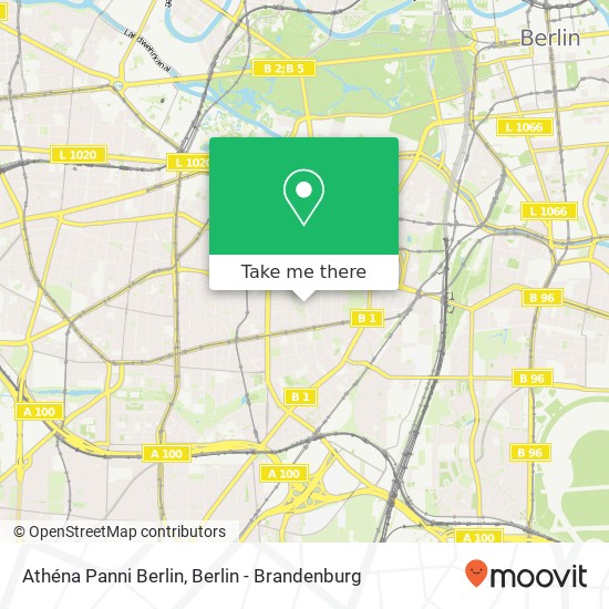 Athéna Panni Berlin, Barbarossastraße map