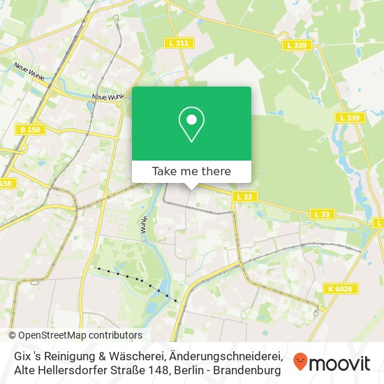 Gix 's Reinigung & Wäscherei, Änderungschneiderei, Alte Hellersdorfer Straße 148 map