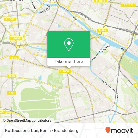 Kottbusser urban, Kreuzberg, 10967 Berlin map