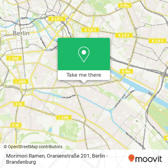 Morimori Ramen, Oranienstraße 201 map