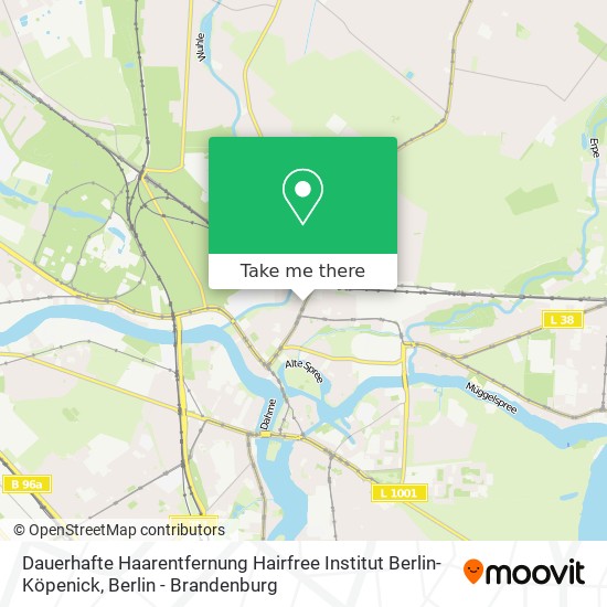 Карта Dauerhafte Haarentfernung Hairfree Institut Berlin-Köpenick